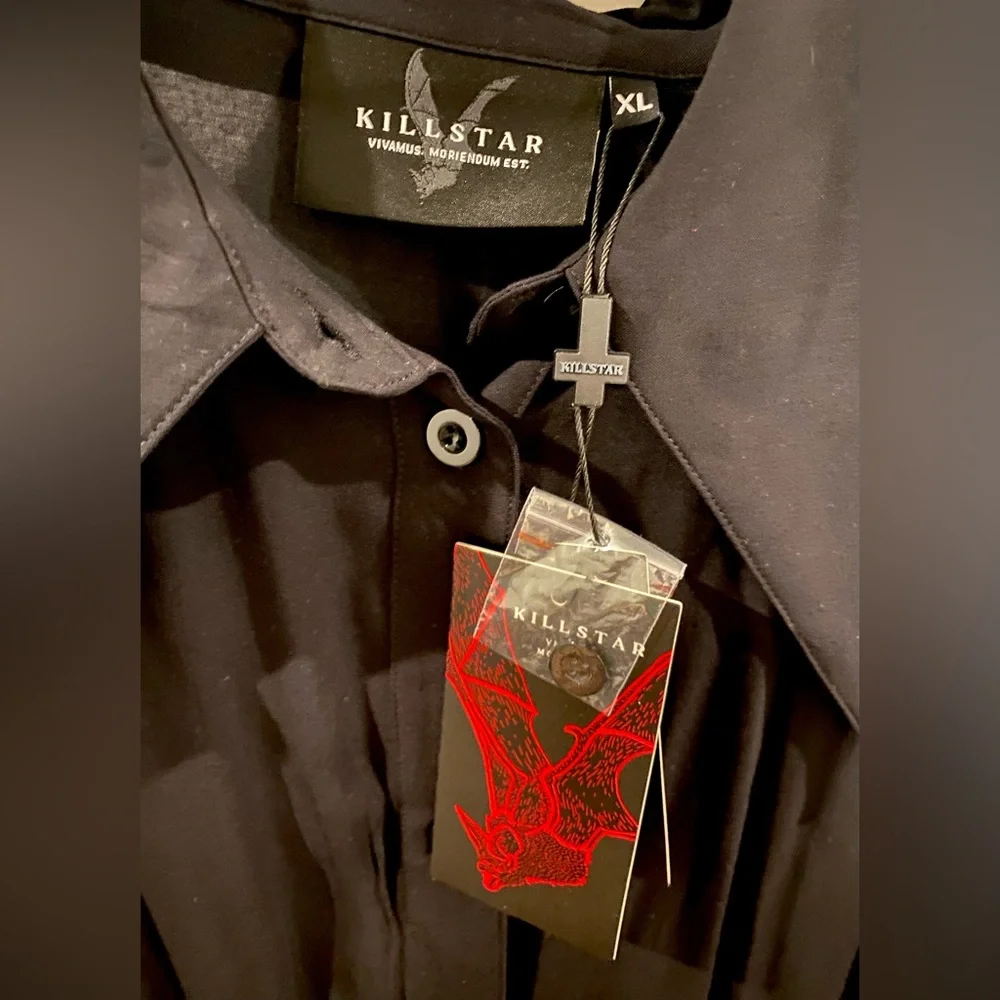 Killstar 🖤 Kimaris Long-Sleeve Gothic 🖤 Black Dress NWT ✨ - Picture 5 of 10